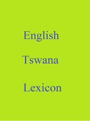 cover image of English Tswana Lexicon